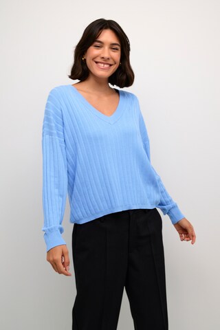 Kaffe Trui 'lola' in Blauw: voorkant