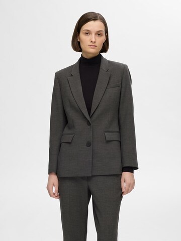 Blazer 'RITA' SELECTED FEMME en gris : devant