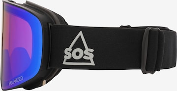 SOS Skibrille in Schwarz