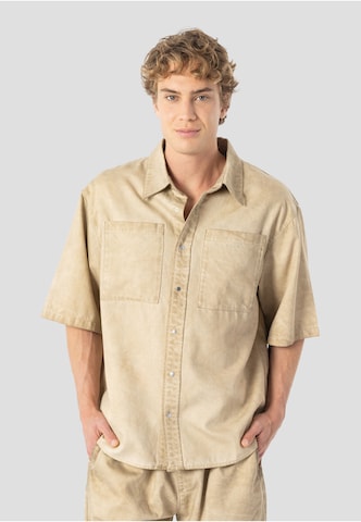 Elias Rumelis - Ajuste confortable Camisa 'Rome' en beige: frente