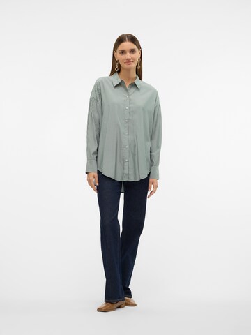 VERO MODA Bluse 'VMNORA' i grøn