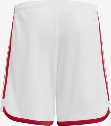 ADIDAS PERFORMANCE Regular Workout Pants 'Ajax Amsterdam' in White