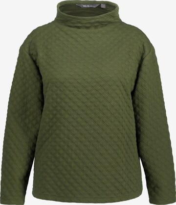Ulla Popken Sweatshirt in Green: front