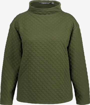 Sweat-shirt Ulla Popken en vert : devant