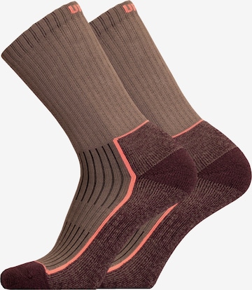 UphillSport Sportsocke 'SAANA' in Braun: Vorderseite