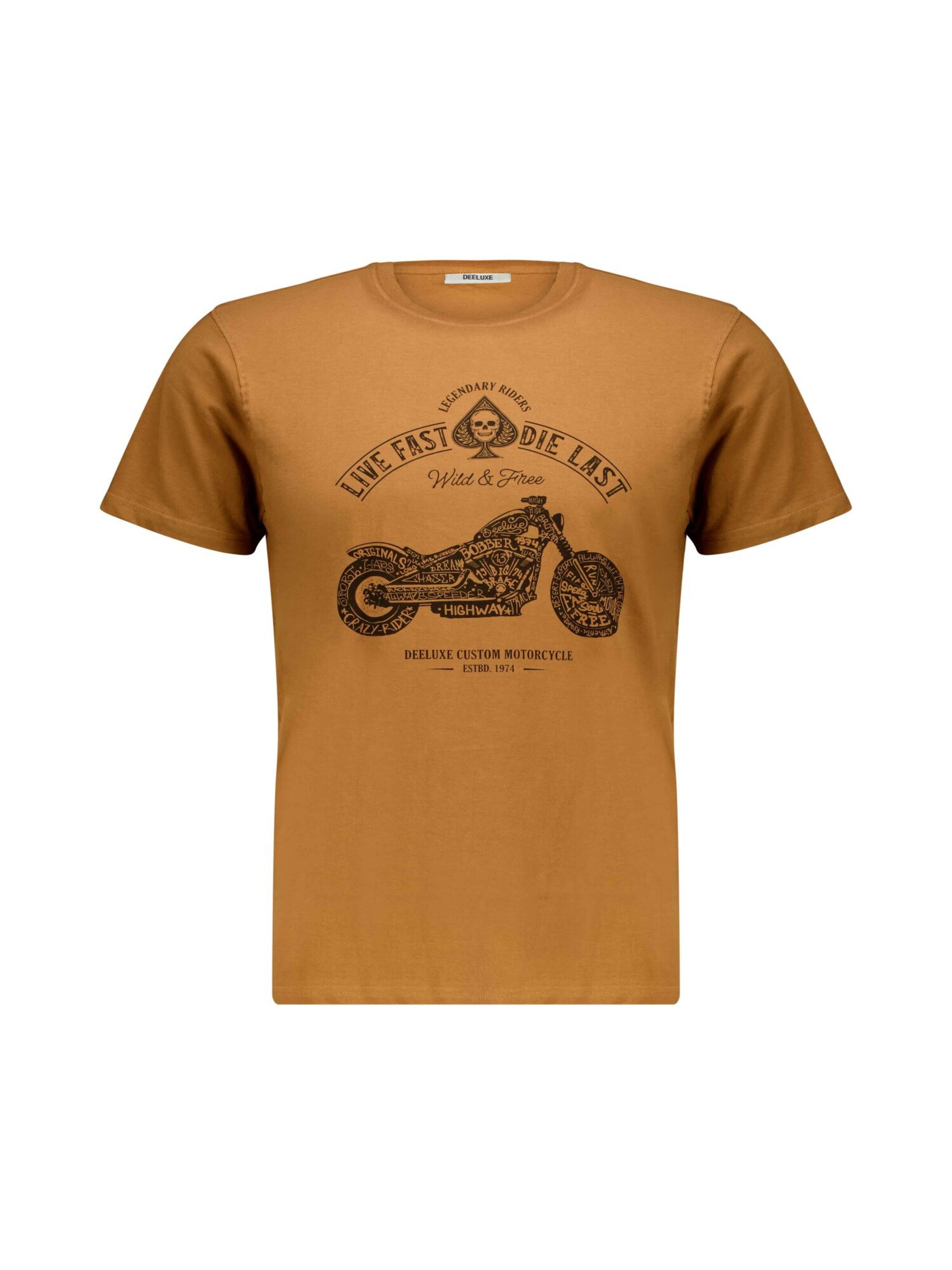 Deeluxe Shirt 'PARK' in Bruin: voorkant