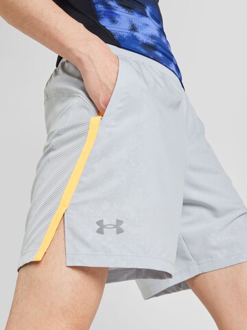 UNDER ARMOUR Regular Workout Pants 'LAUNCH 7'' BOSS' in Grey