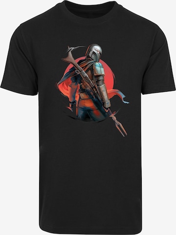 F4NT4STIC T-Shirt 'Star Wars The Mandalorian Blaster Rifles' in Schwarz: Vorderseite