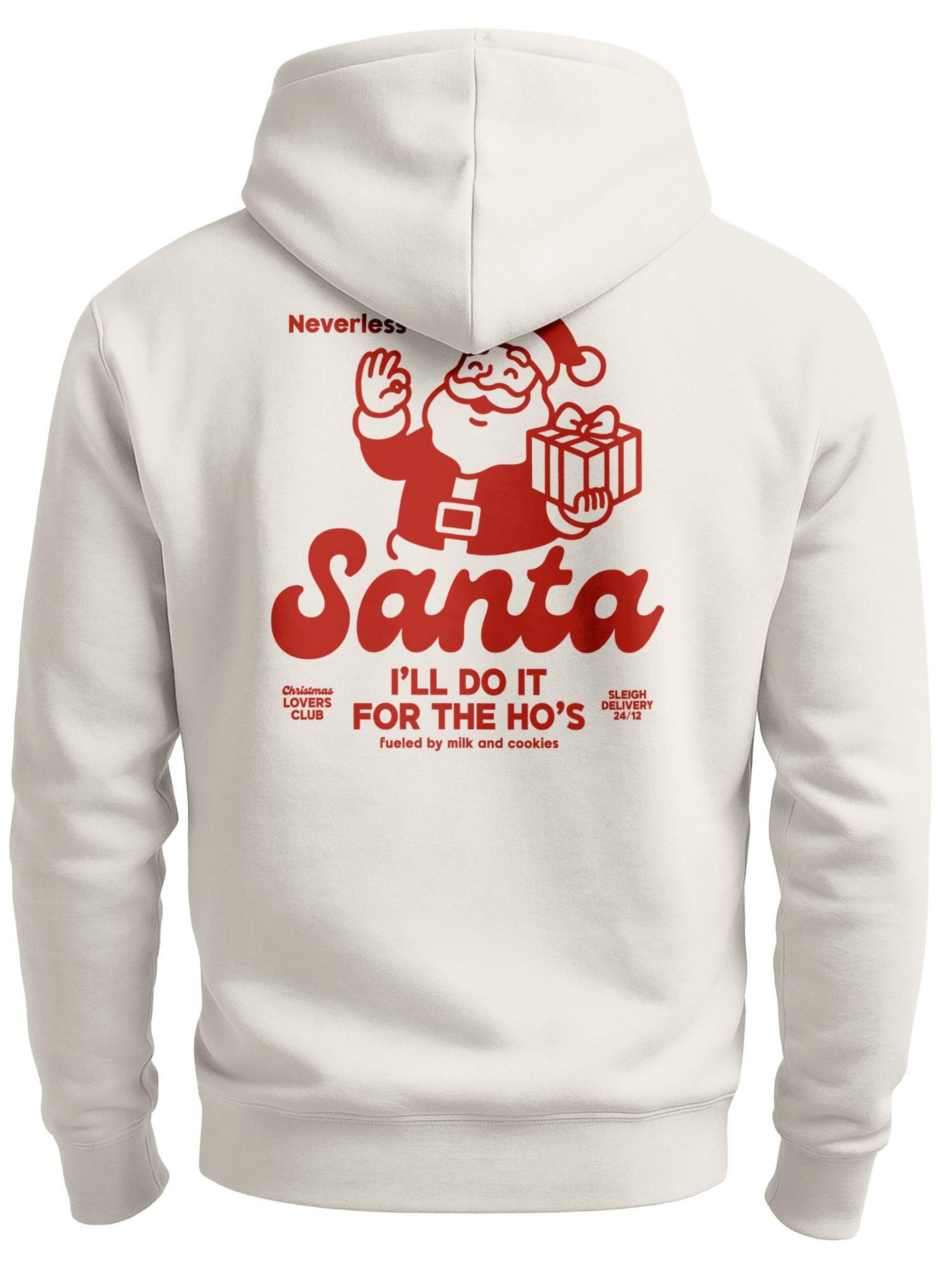Neverless Sweatshirt 'Santa Clause'‌‌‌‌‌‌‌‌‌‌ in Beige
