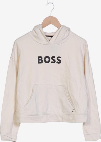 BOSS Black Sweatshirt & Zip-Up Hoodie in M in White: front