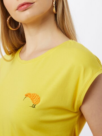 T-shirt 'Kiwi' GREENBOMB en jaune