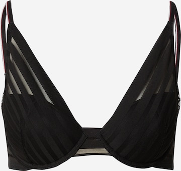 Tommy Hilfiger Underwear Triangle Bra in Black: front