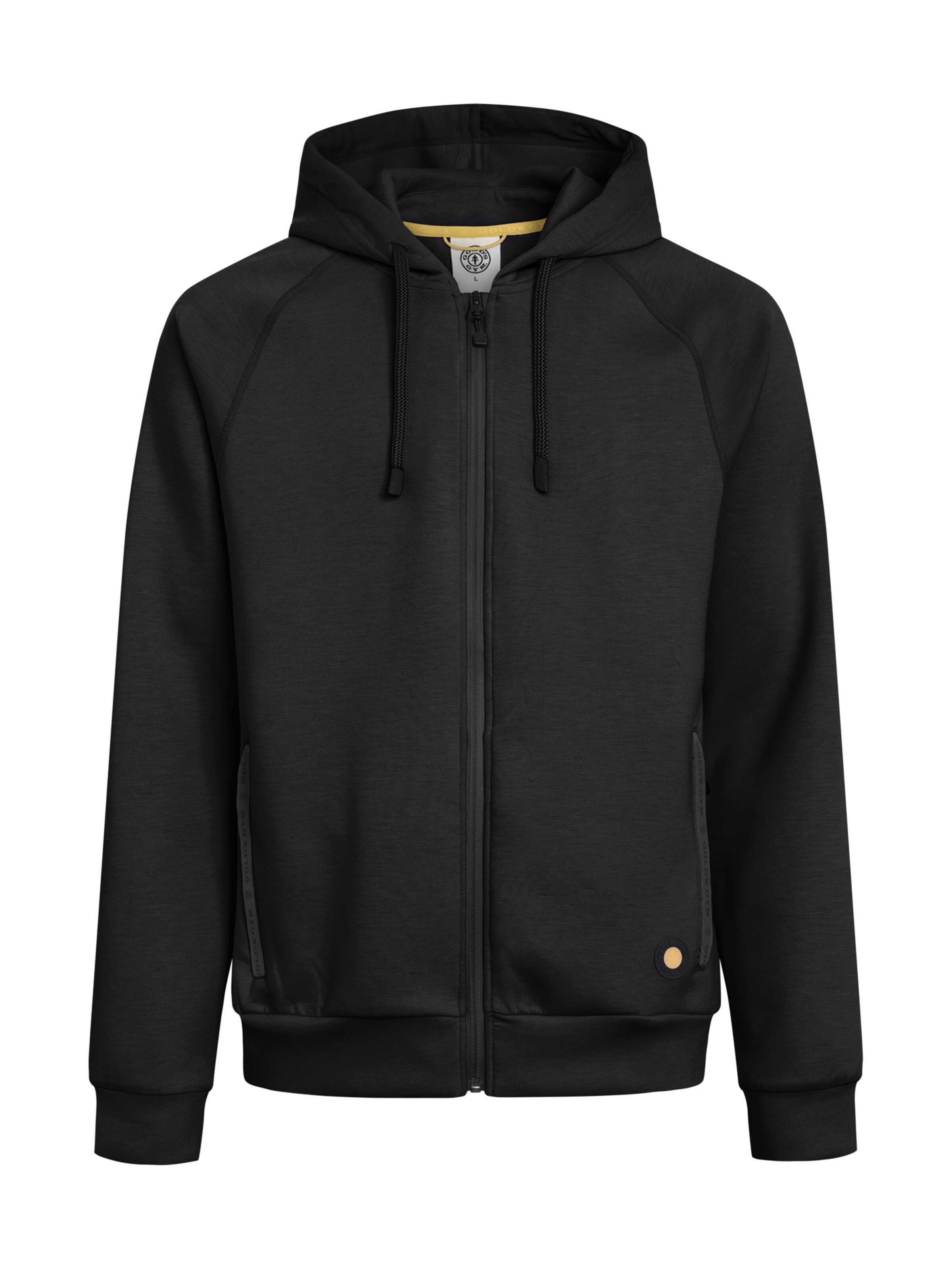 GOLD´S GYM APPAREL Træningsjakke 'Gene' i sort: forside