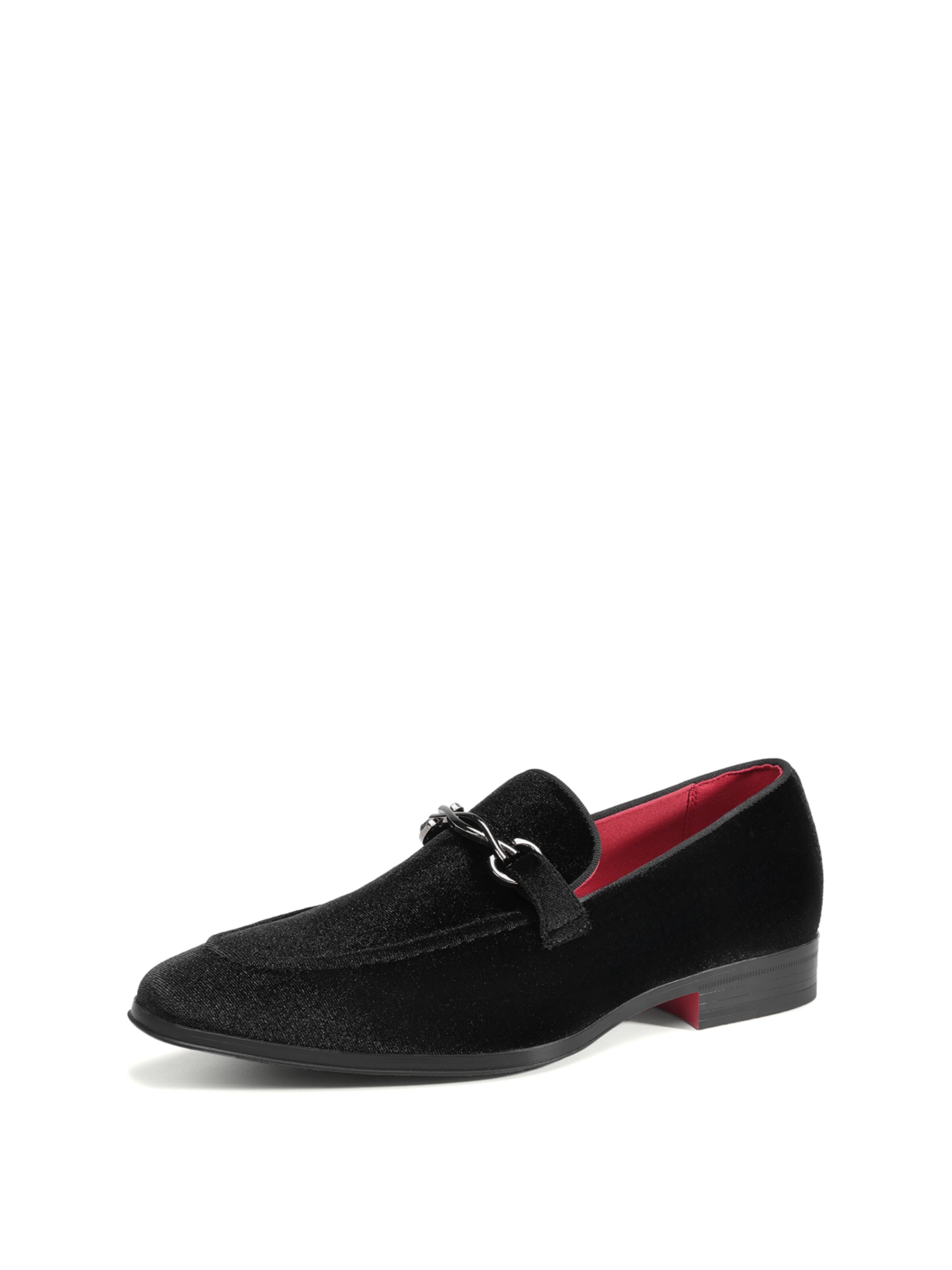 Slipper di Bruno Marc in nero: frontale