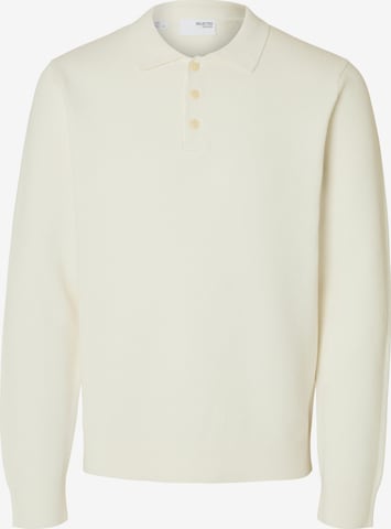 Pull-over 'SLHDANE' SELECTED en beige : devant