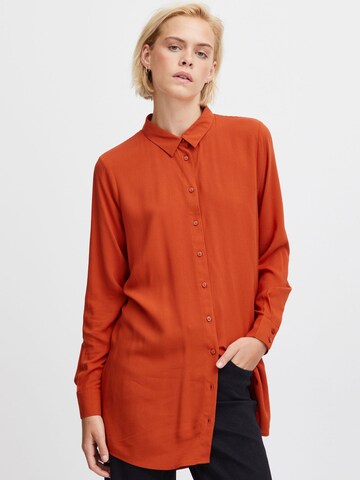 ICHI - Blusa ' MAIN' em laranja: frente