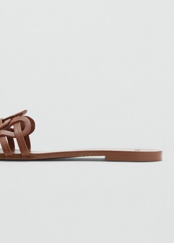 MANGO Mules 'Nora' in Brown