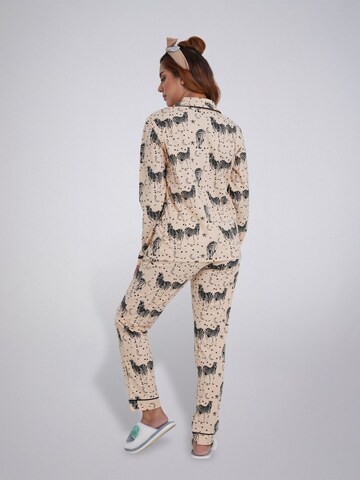 LEAFLETIC Pyjama‌‌‌ in Beige
