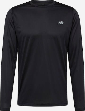 T-Shirt fonctionnel 'Essentials' new balance en noir : devant