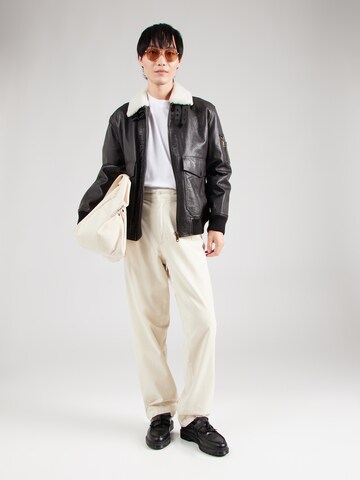 Loosefit Pantaloni con pieghe 'Kai' di BOSS in beige