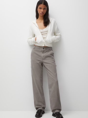 Pull&Bear Normální Kalhoty – šedá: přední strana