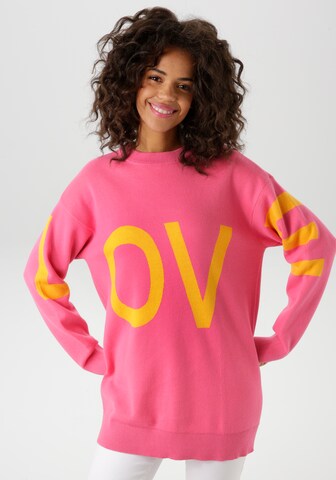 Aniston CASUAL Pullover in Pink: Vorderseite