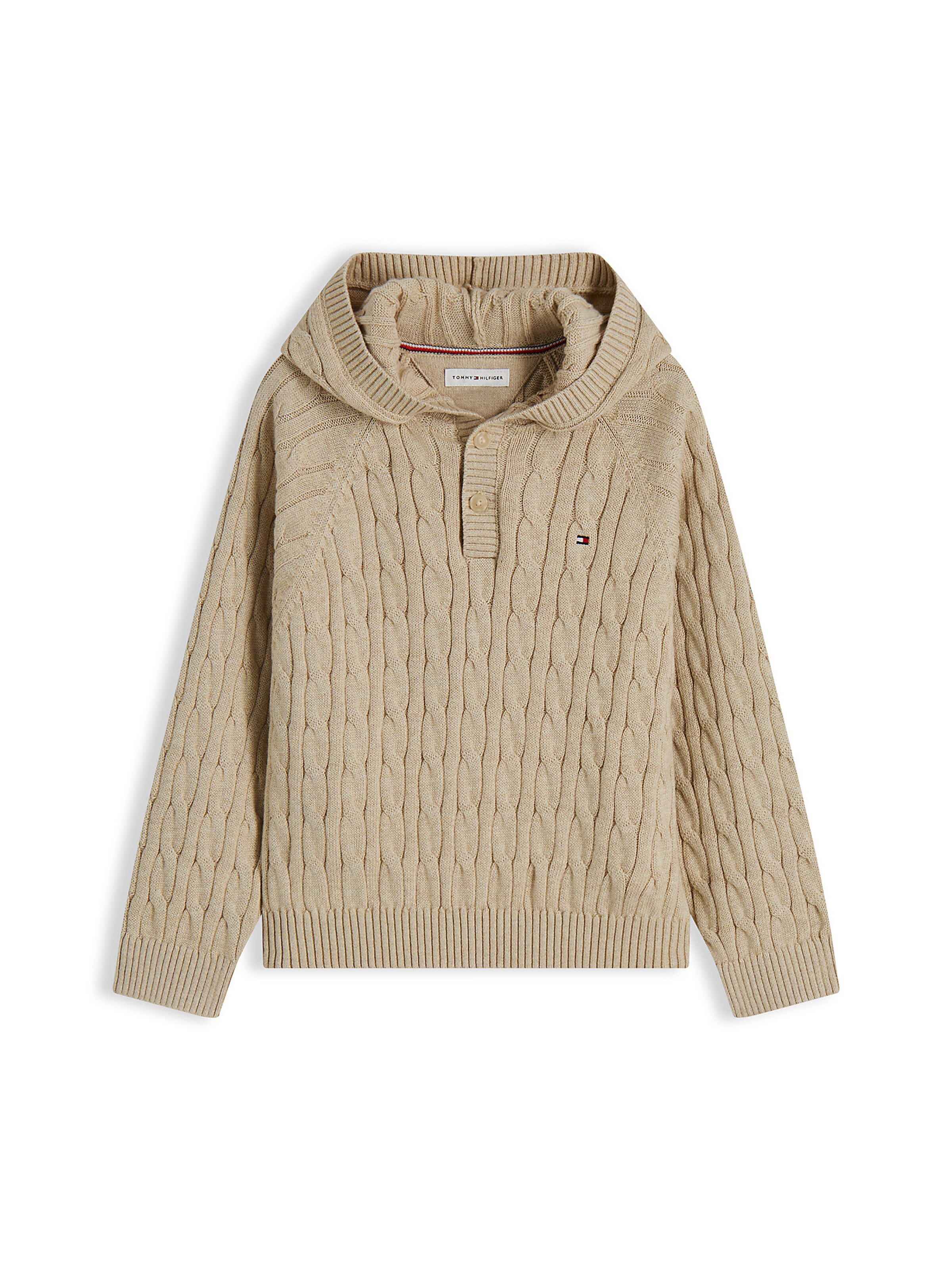 TOMMY HILFIGER Pullover in Beige: Vorderseite