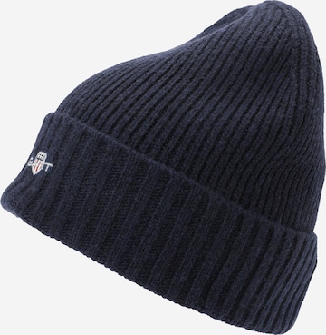 Căciulă de la GANT pe albastru: față