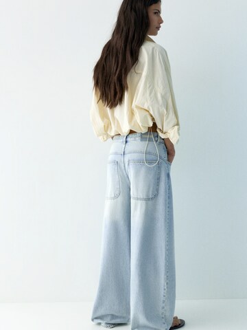 Pull&Bear Baggy Džínsy 'PACIFIC' - Modrá