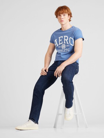 AÉROPOSTALE T-Shirt 'ATHLETICS' in Blau