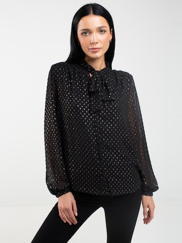 BIG STAR Blouse 'DINI' in Zwart: voorkant