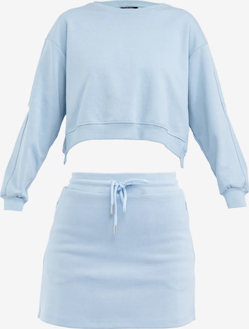 Tenue d'intérieur Tom Barron en bleu : devant