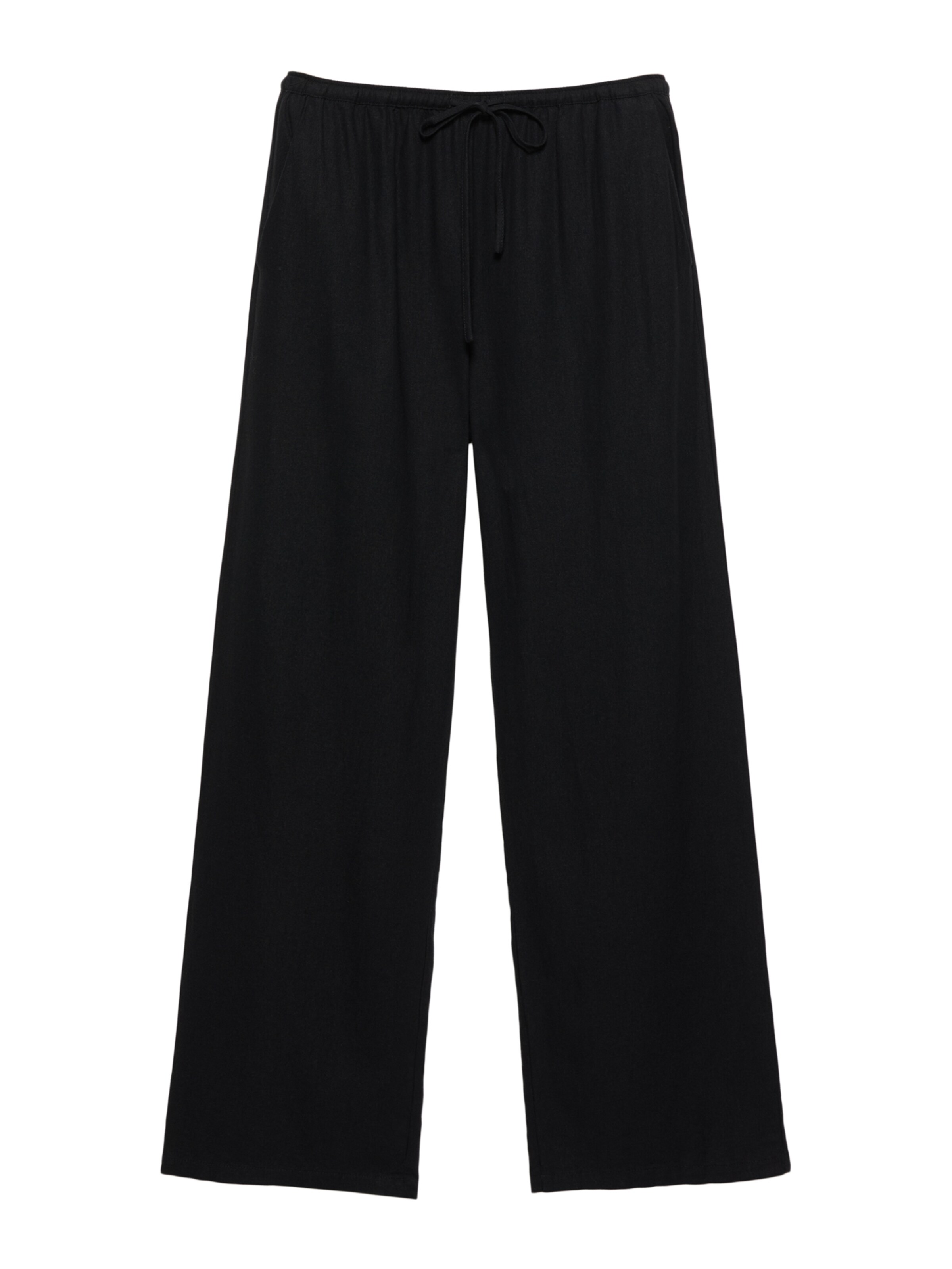 Pull&Bear Nohavice - Čierna: predná strana