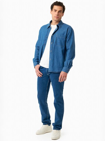 Organication Regular Fit Hemd in Blau
