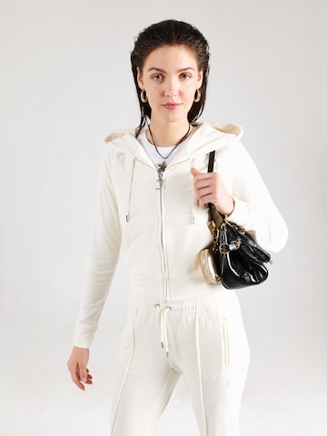 Juicy Couture Tepláková bunda 'MADISON' - Biela