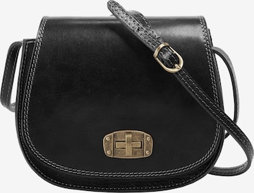 Sac à bandoulière piké en noir : devant