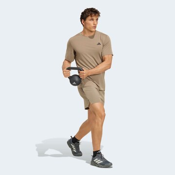 ADIDAS PERFORMANCE Regular Workout Pants 'D4T Essentials' in Green