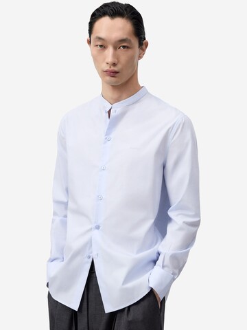 Adolfo Dominguez Regular fit Button Up Shirt in Blue: front
