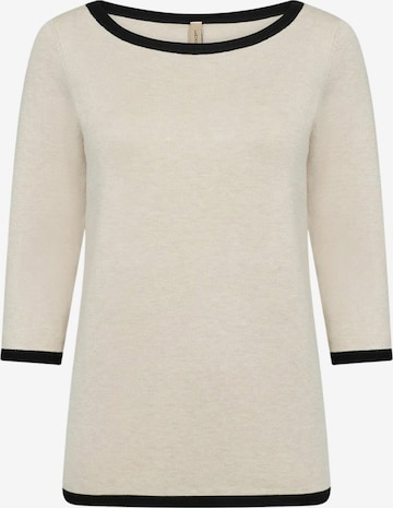 Pull-over Soyaconcept en blanc : devant