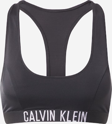 Calvin Klein Swimwear Korzetová Horní díl plavek – černá: přední strana