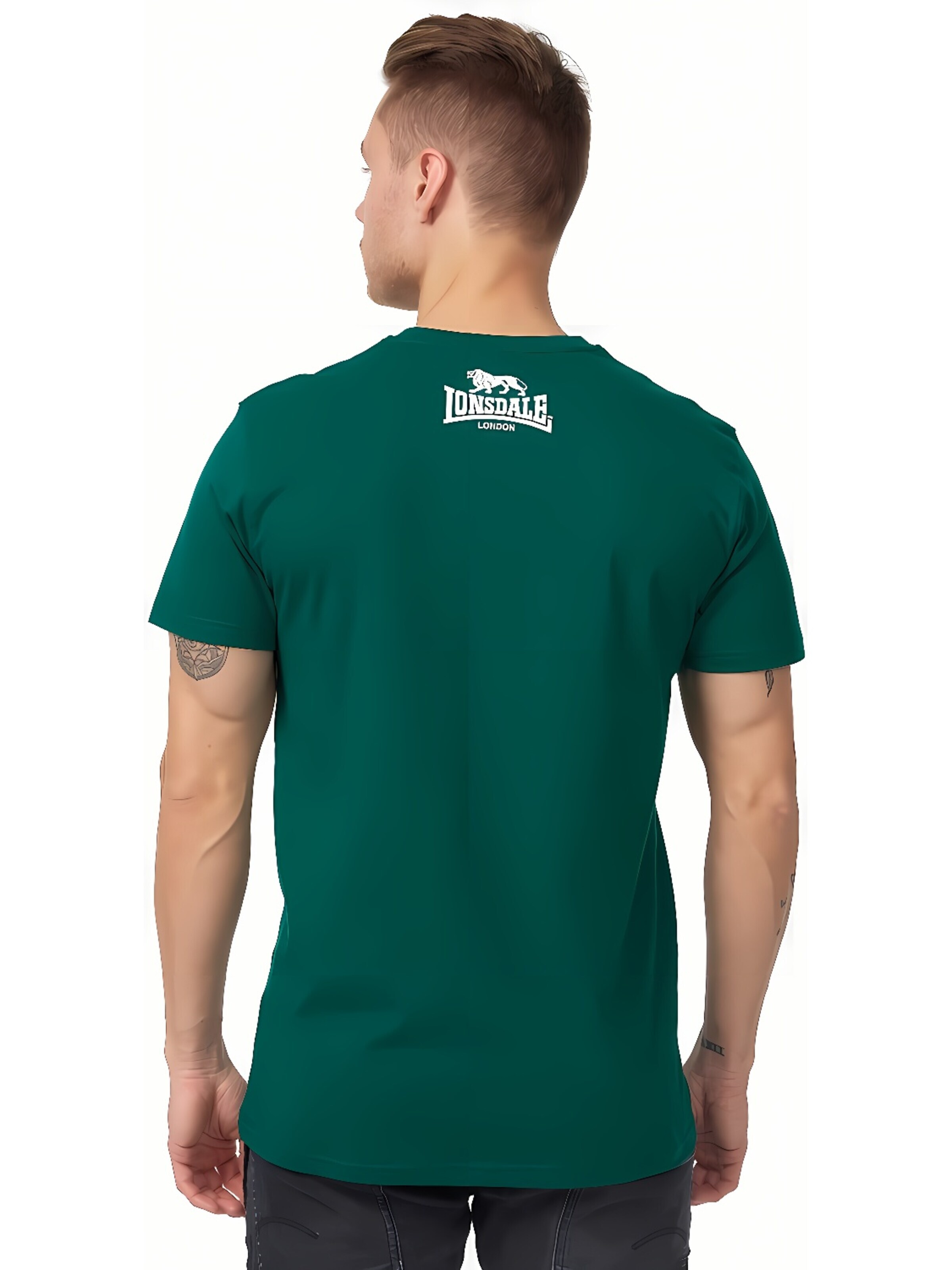LONSDALE Shirt 'Logo' in Green
