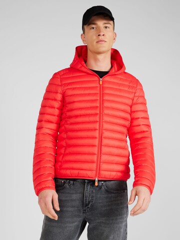 SAVE THE DUCK Prehodna jakna | rdeča barva: sprednja stran
