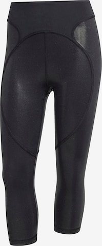 juoda ADIDAS BY STELLA MCCARTNEY Siauras Sportinės kelnės 'Training Micro Dot Capri': priekis