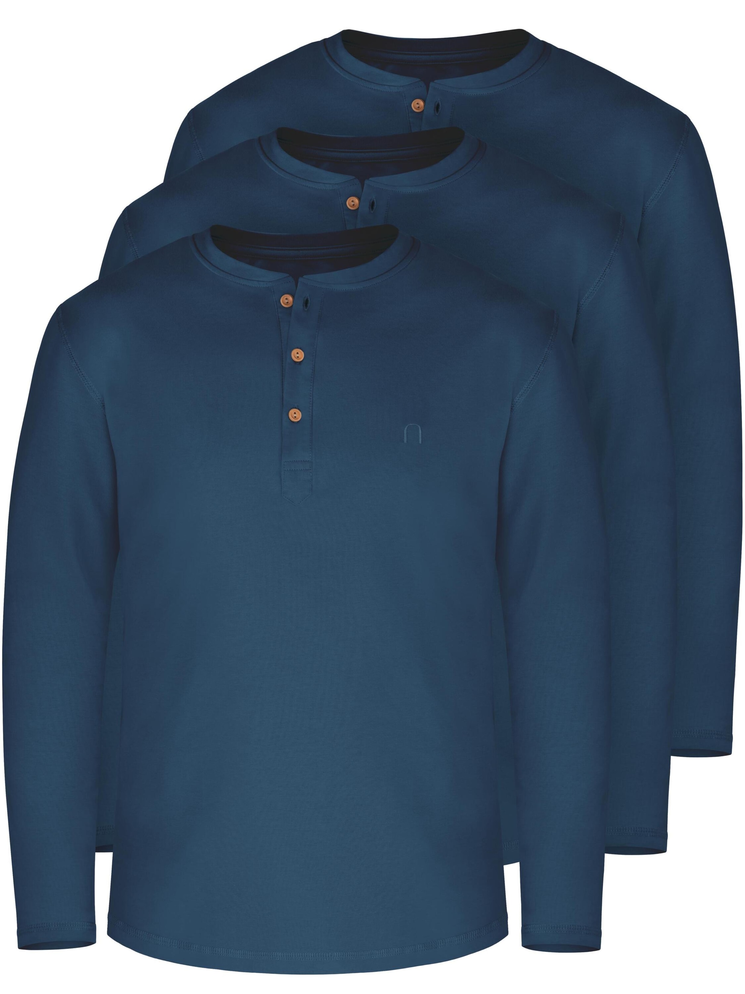 normani Shirt ' Neuville ' in Blauw: voorkant