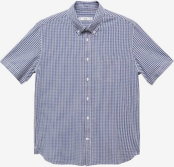 MANGO MAN Button Up Shirt 'Vichy' in Blue: front