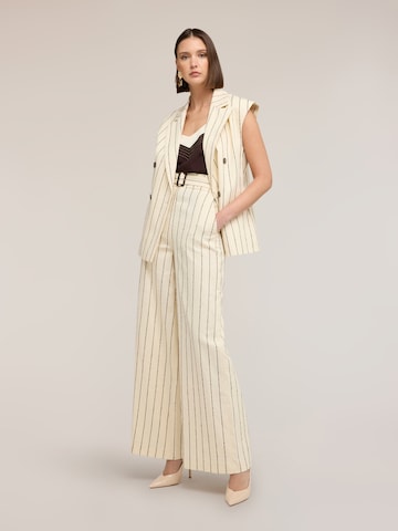 MOTIVI Wide leg Trousers in Beige