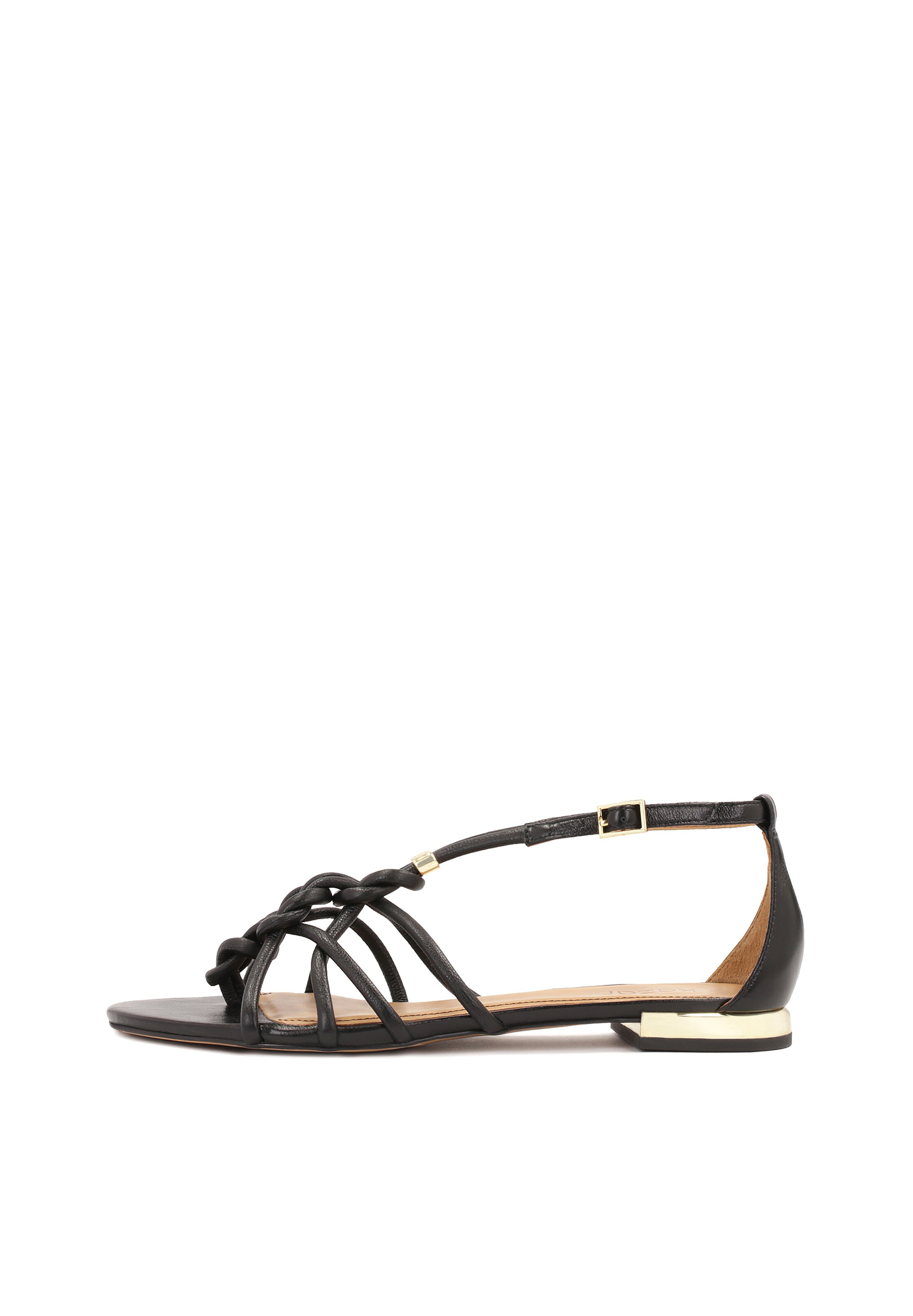 Kazar Sandaler med rem i sort: forside