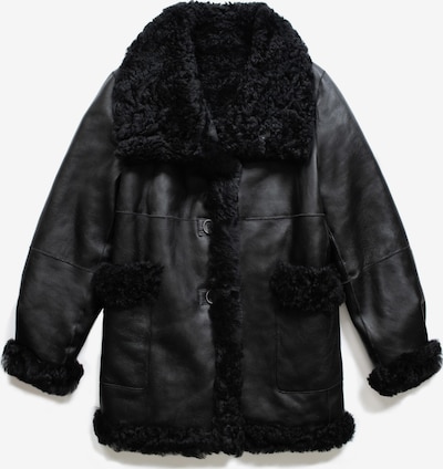 Just things we like Pitkä talvitakki 'MIO Reversible Shearling Coat' koossa S värissä musta, Tuotenäkymä