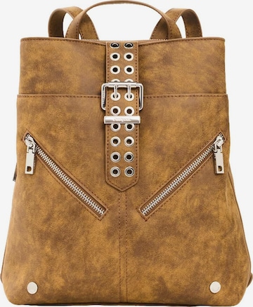 Sac à dos Desigual en marron : devant
