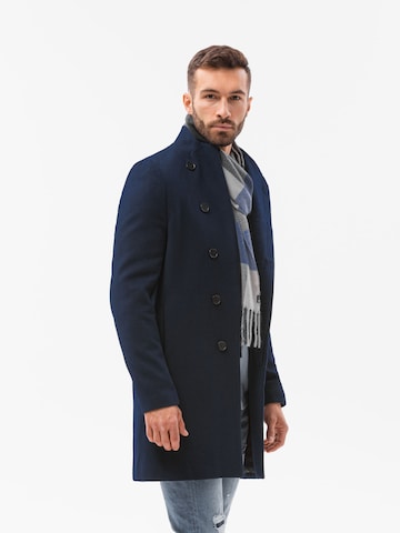 Ombre Between-Seasons Coat 'C501' in Blue: front